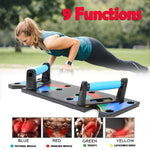 9 in 1 Push Up Rack Board Men Women Comprehensive Fitness Exercise Push-up Stands Body Building Training System Home Equipment