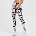 Sport Leggings Women Yoga Pants Workout Fitness Clothing Jogging Running Pants Gym Tights Stretch Print Sportswear Yoga Leggins