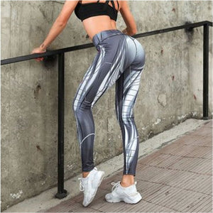 Sport Leggings Women Yoga Pants Workout Fitness Clothing Jogging Running Pants Gym Tights Stretch Print Sportswear Yoga Leggins