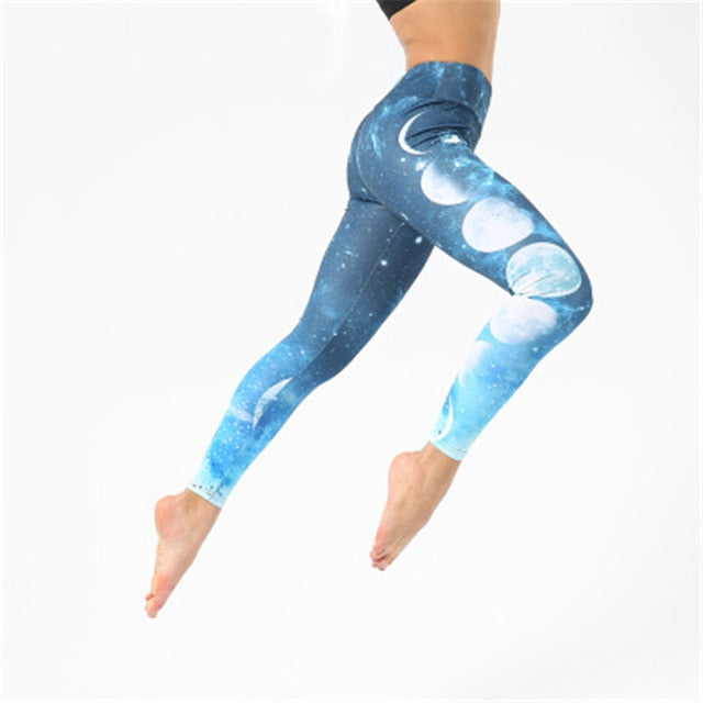 Sport Leggings Women Yoga Pants Workout Fitness Clothing Jogging Running Pants Gym Tights Stretch Print Sportswear Yoga Leggins