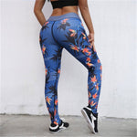 Sport Leggings Women Yoga Pants Workout Fitness Clothing Jogging Running Pants Gym Tights Stretch Print Sportswear Yoga Leggins