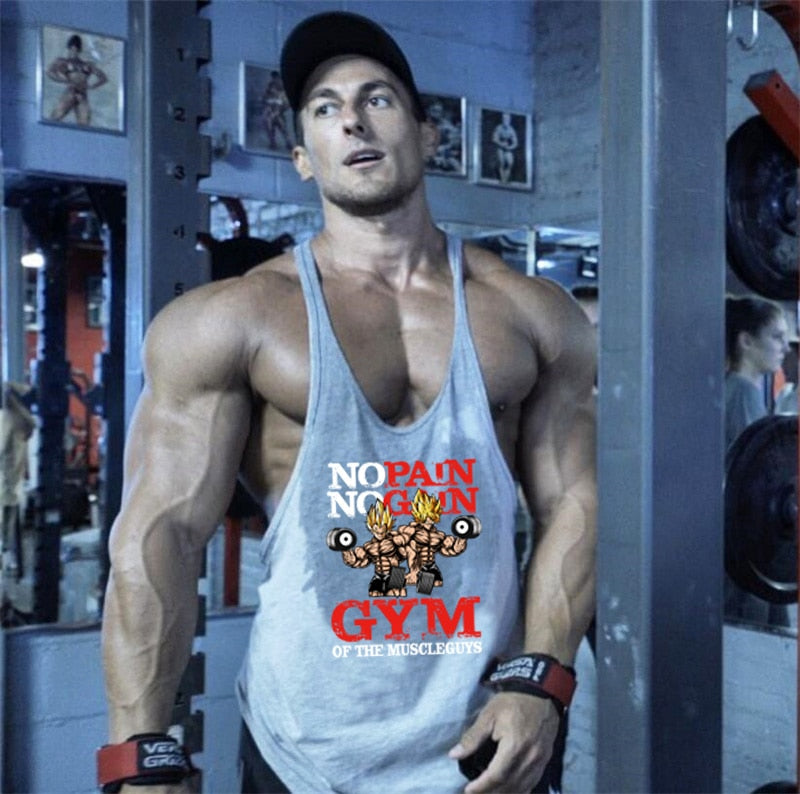 Gyms Workout Sleeveless Shirt Stringer Tank Top Men Bodybuilding Clothing Fitness Mens Sportwear Vests Muscle Singlets