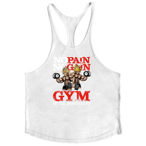 Gyms Workout Sleeveless Shirt Stringer Tank Top Men Bodybuilding Clothing Fitness Mens Sportwear Vests Muscle Singlets