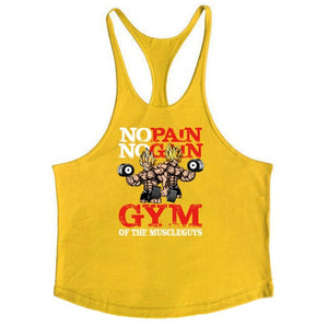 Gyms Workout Sleeveless Shirt Stringer Tank Top Men Bodybuilding Clothing Fitness Mens Sportwear Vests Muscle Singlets