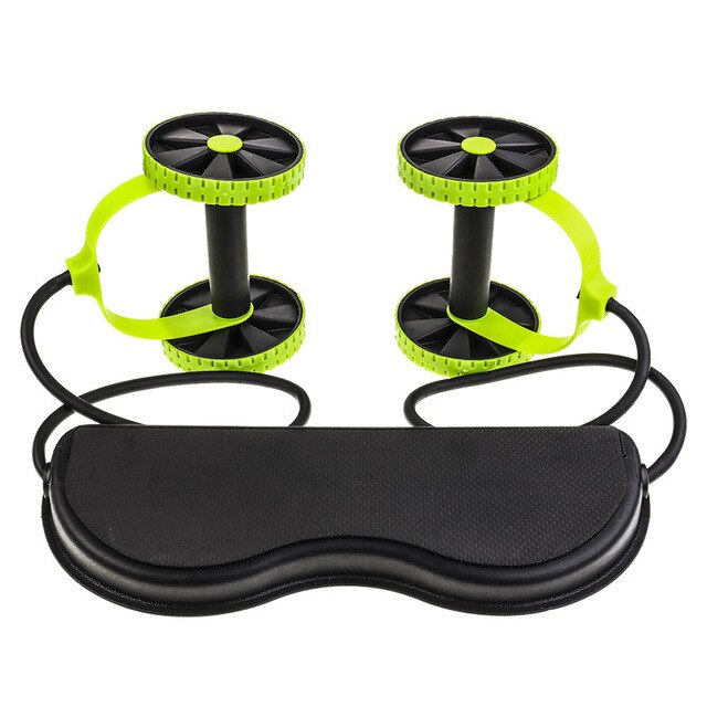 AB Wheels Abdominal Roller Resistance Bands Pull Rope Exercise at Home for Abdominal Muscle Trainer Exerciser Fitness Equipment