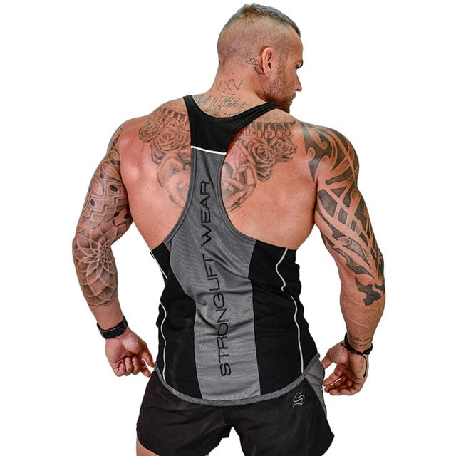 Bodybuilding Tank Tops Men Gym Workout Fitness sleeveless shirt Male Summer Cotton Undershirt Casual Singlet Vest Brand Clothing