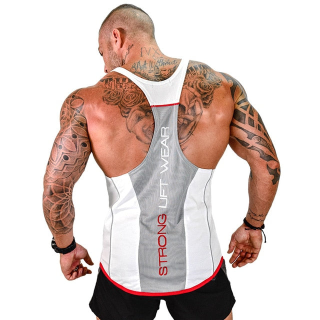 Bodybuilding Tank Tops Men Gym Workout Fitness sleeveless shirt Male Summer Cotton Undershirt Casual Singlet Vest Brand Clothing