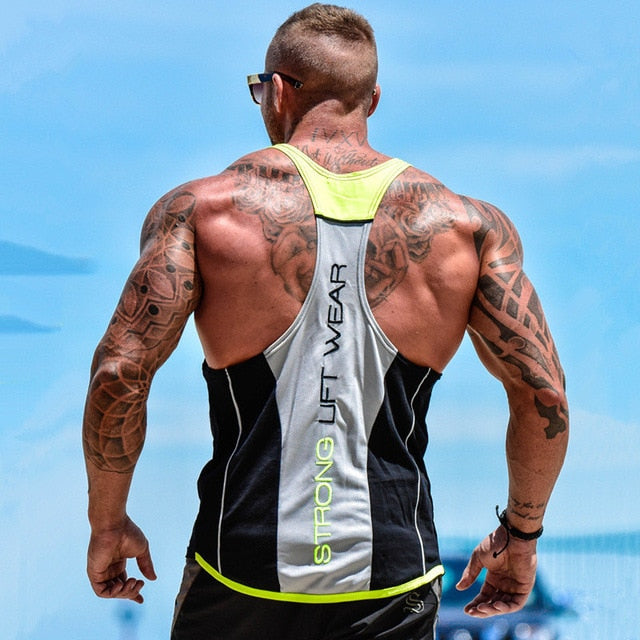 Bodybuilding Tank Tops Men Gym Workout Fitness sleeveless shirt Male Summer Cotton Undershirt Casual Singlet Vest Brand Clothing