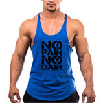 New Arrivals Bodybuilding stringer tank top man Cotton Gym sleeveless shirt men Fitness Vest Singlet sportswear workout tanktop