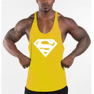 New Arrivals Bodybuilding stringer tank top man Cotton Gym sleeveless shirt men Fitness Vest Singlet sportswear workout tanktop