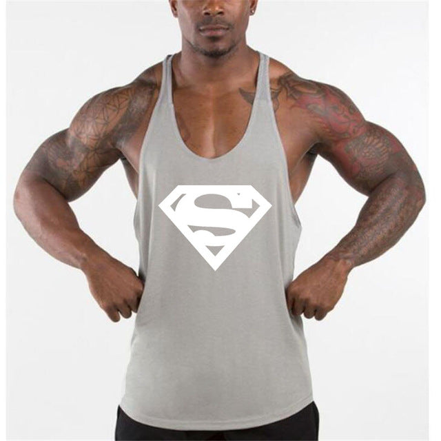 New Arrivals Bodybuilding stringer tank top man Cotton Gym sleeveless shirt men Fitness Vest Singlet sportswear workout tanktop