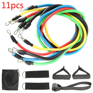 11/12pcs Fitness Pull Rope Resistance Bands Latex Strength Gym Equipment Home Elastic Exercises Body Fitness Workout Equipment