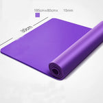 NBR Yoga Mat 185*80cm 15mm Thickness Slim Yoga Mats Non-slip Tasteless Fitness Esterilla Pilates Home Exercises Gym Sport Pad