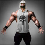 Skull Bodybuilding Stringer Tank Tops men Gyms Stringer Shirt Fitness Tank Top Men Gyms Clothing Cotton Vest hoodies