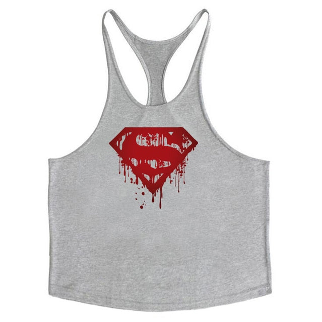 Gyms Workout Sleeveless Shirt Stringer Tank Top Men Bodybuilding Clothing Fitness Mens Sportwear Vests Muscle Singlets